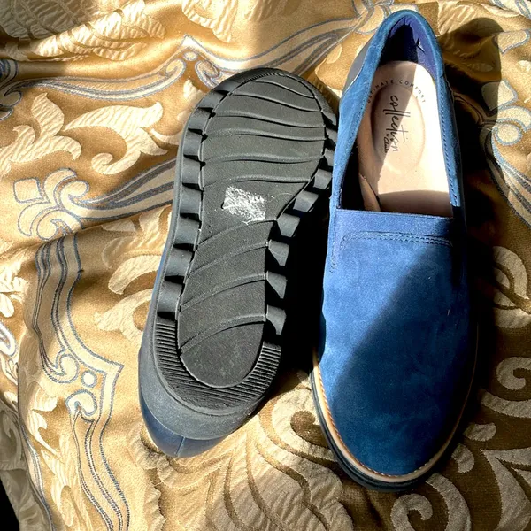 Ultimate comfort collection by Clark’s blue suede loafer - Image 4