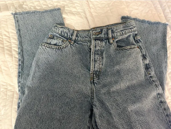 PacSun Washed High-Rise Mom Jeans Denim Classic Fit 25 - Image 4