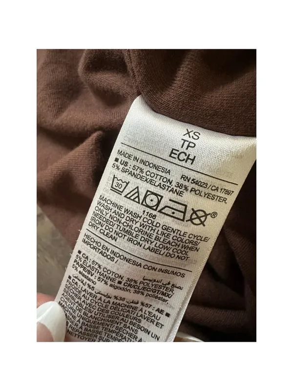 Old Navy Brown Square Neck Bodysuit Women XS - Image 4