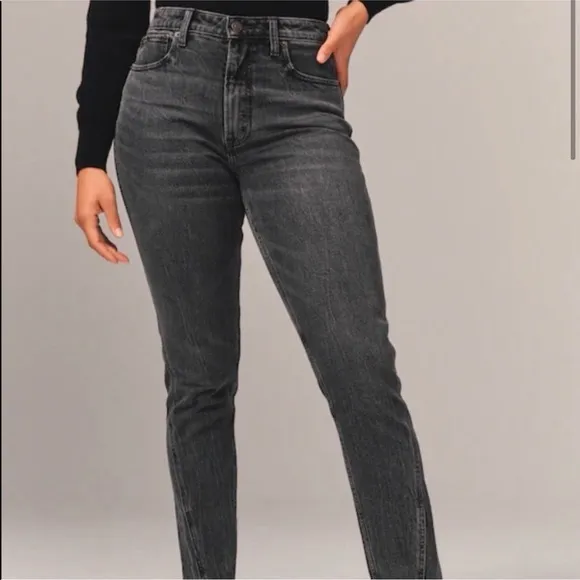 Abercrombie & Fitch Curve Love The Skinny High Rise Jean washed black Size 26/2R - Image 2