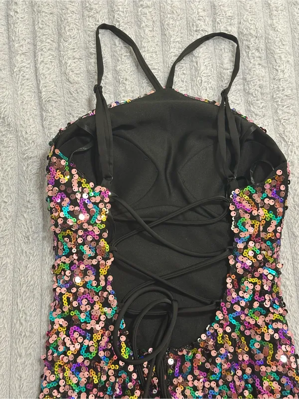 Violet Weekend Multicolor Sequin Maxi Dress — Size 3/4 Pink - Image 5