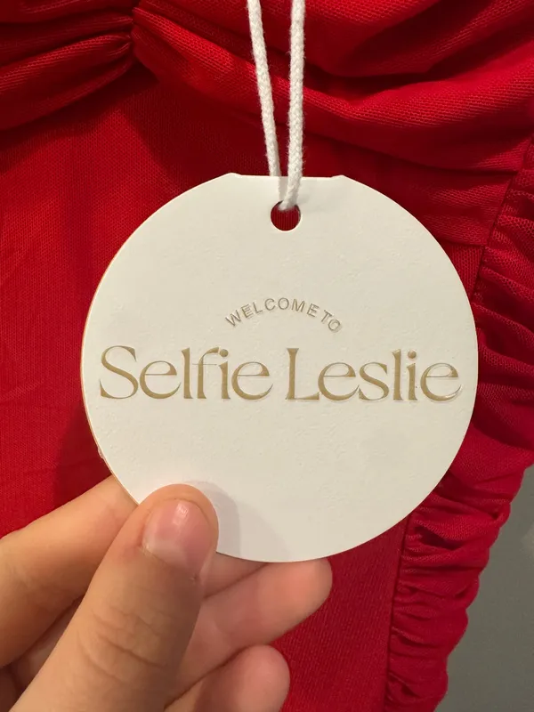 Selfie Leslie Bambi Ruched Mini Dress Red - Image 8