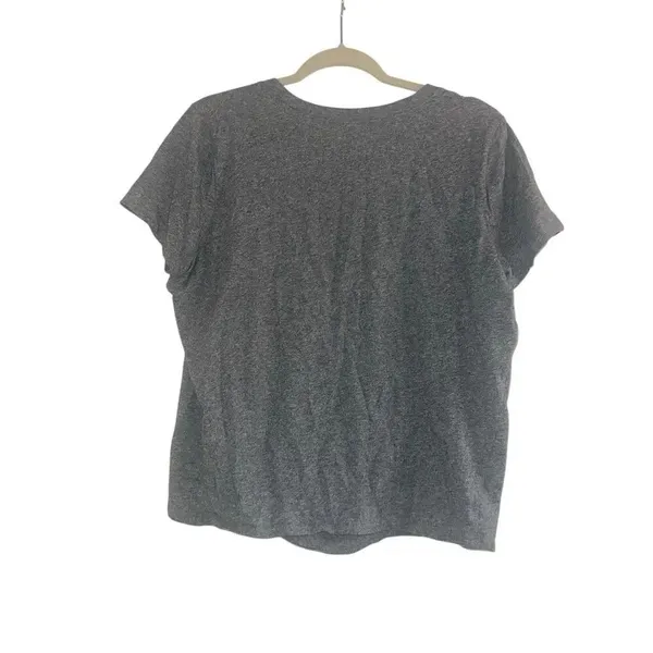 ✨Madewell Knot-Front Grey Sz Large Tee✨ - Image 4
