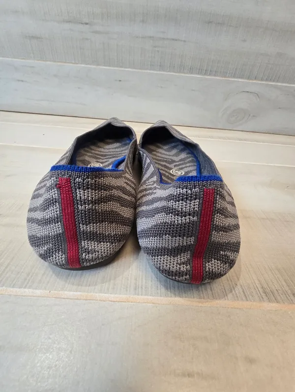 {9.5} Rothy's Gray Zebra Pointed Slip On Ballet Shoe - Image 7