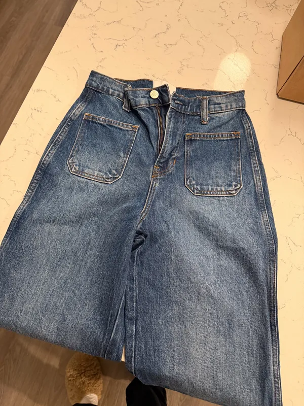 Reformation Alyssa High Rise Wide Leg Jeans - Image 4