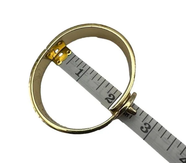 COACH Leather Turn Lock Hinges Bangle Bracelet - Image 6
