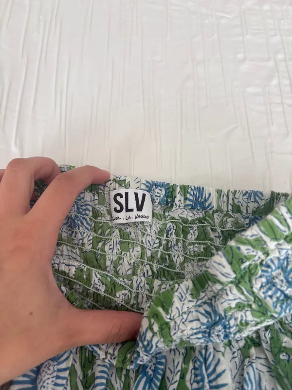 Floral mini skirt Green Size XS - Image 2