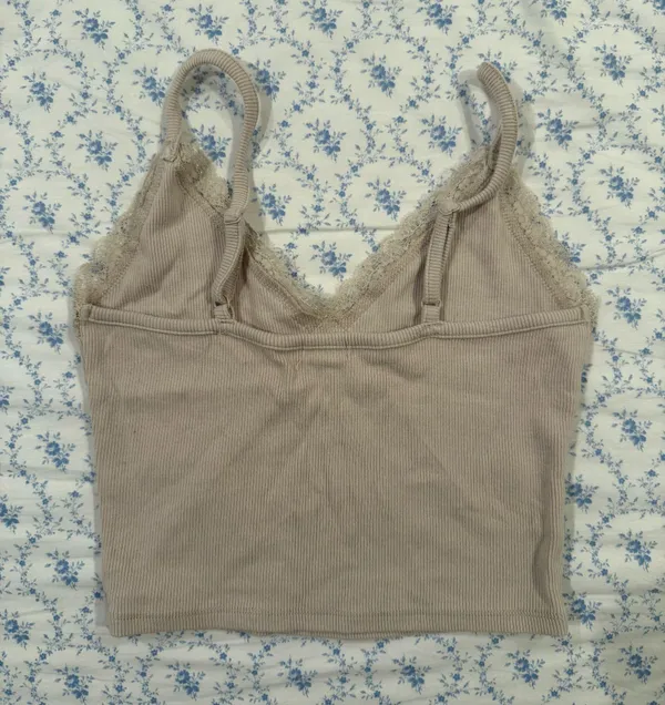 Light Brown Garage Lace Tank Top - Image 2