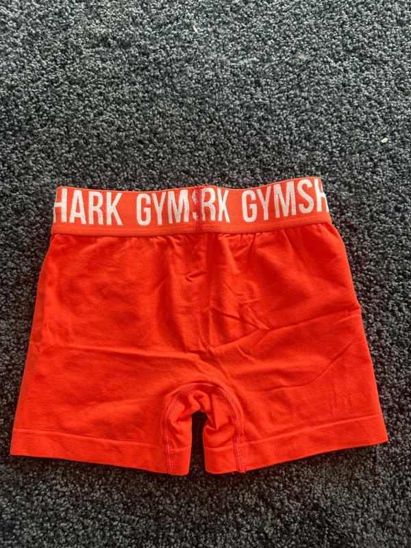 Orange Gymshark Shorts Biker - Image 2