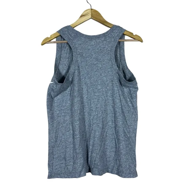 Nike Sportswear Logo Graphic Tank Top Gray Athleisure Racerback Size M - Image 4