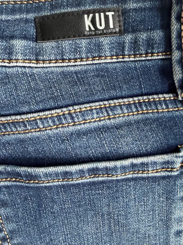 KUT from the Kloth Womens Natalie Bootcut Jeans medium Wash Denim Size 10 - Image 7