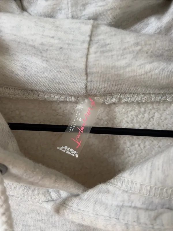 Free People FP Movement Sprint To The Finish Hoodie Sweatshirt - Gray - NWOT - Image 5