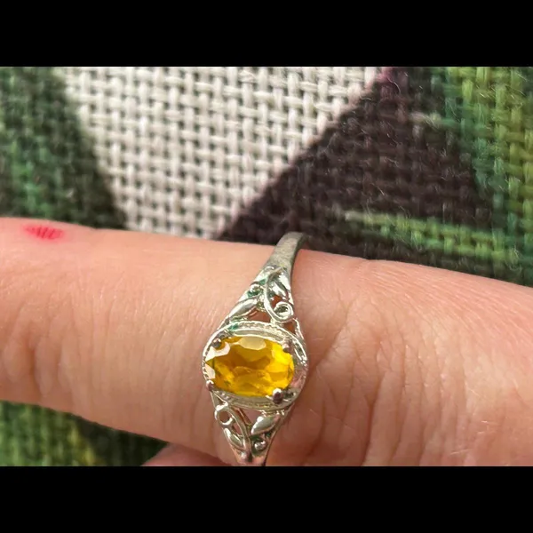 925 sterling silver ring size 6.5 lot d64 - Image 2