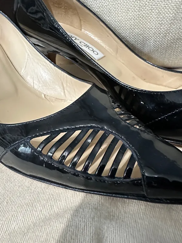 JIMMY CHOO patent Leather kitten heels - Image 11