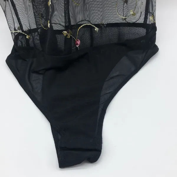 Honey Punch Sheer Floral Bodysuit - Image 2