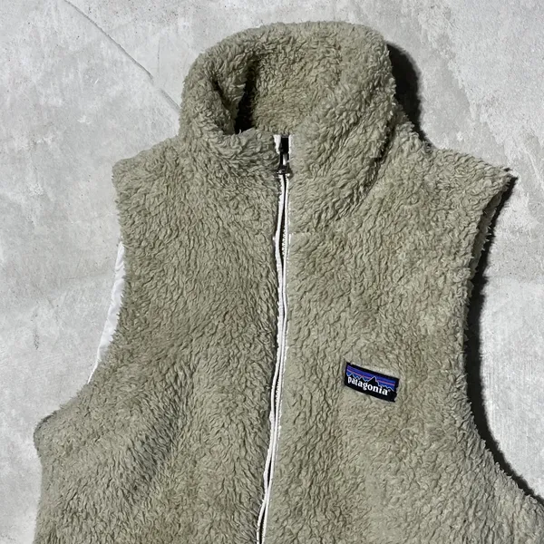 Patagonia Women's Los Gatos Fleece Vest Brown Size Small Fuzzy Full Zip - Image 2