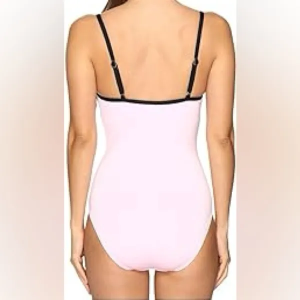 KATE SPADE Pink Underwire One Piece Lined Swimsuit XL - Image 3