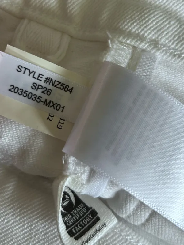 NWT Madewell Tall White The Emmy Wide Leg Jeans Size 30T‎ - Image 7