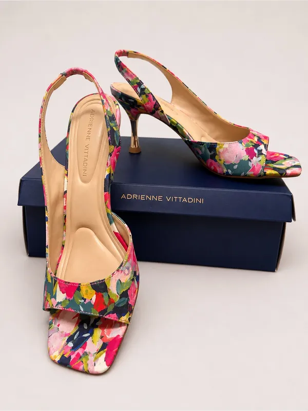 👠Adrienne Vittadini | Floral Slingback Heel-(NWT)👠 - Image 2