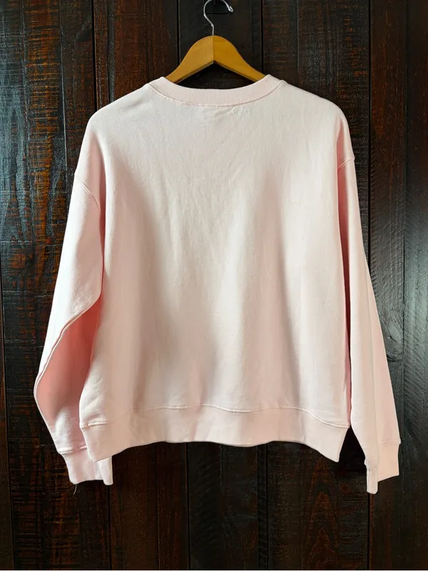 Wildfox Brunch Club Pink Crewneck Sweatshirt Medium - Image 6