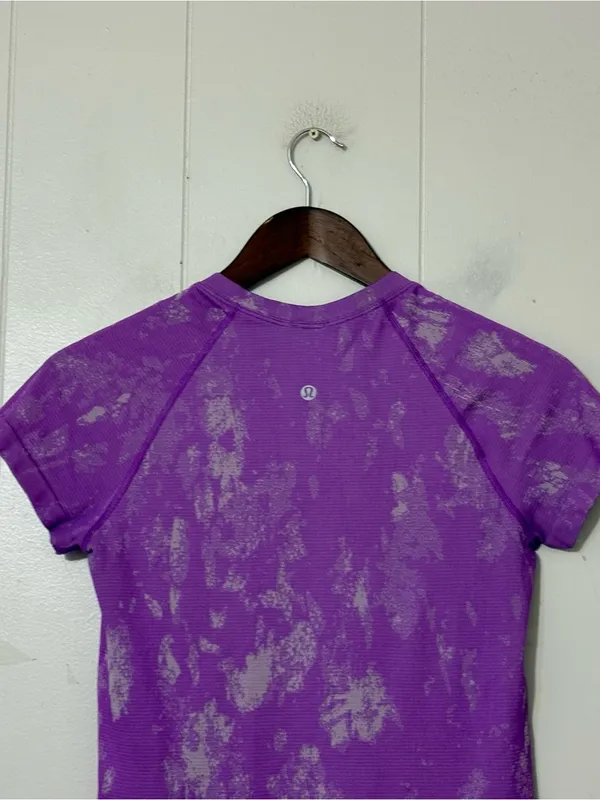 Lululemon Swiftly Tech Short Sleeve 2.0 Shadow Bloom Lilac Purple Running Shirt6 - Image 7