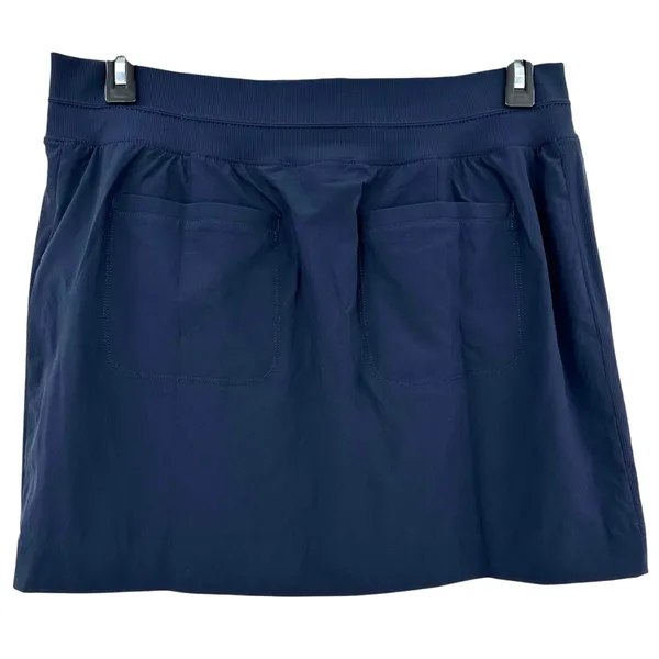 Athleta Size 14 Skort Short Skirt Dark Blue Tennis Golf Pickleball‎ Pockets - Image 2