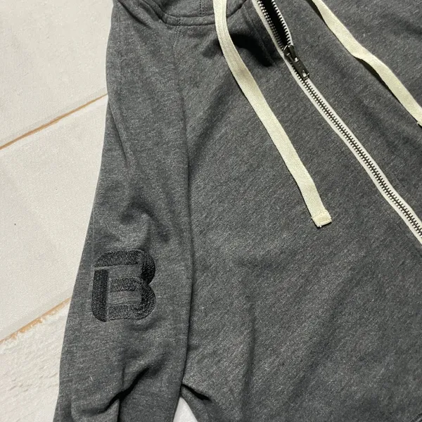 New - New Era - Women’s Grey Cotton Sueded Zipped Hoodie - Size Large - Image 11