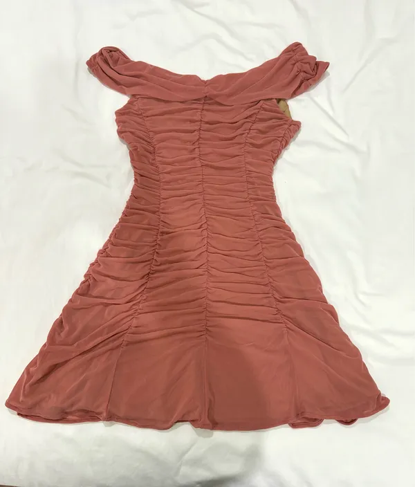 Majorelle Revolve Mesh Off The Shoulder Mini Dress - Image 6