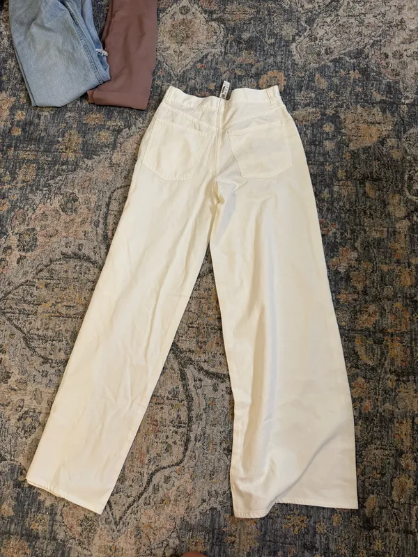 Madewell Superwide-Leg Jeans White - Image 12