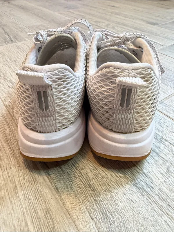 NOBULL Trainer Shoes Mens Size 7.5 Women's Size 9 White Mesh Sneakers Gum Sole - Image 3