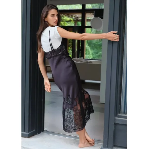 Free People Night Out Mood Midi Slip Sz. M - Image 3