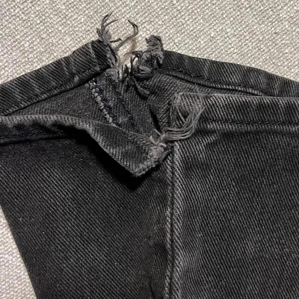 Vintage‎ Riders Classic Black Denim Straight Leg Jeans 28x34 - Image 6