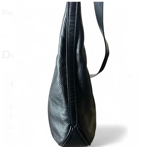 Michael Kors black Izzy Large Pebbled Leather Convertible Shoulder Bag Crossbody - Image 5