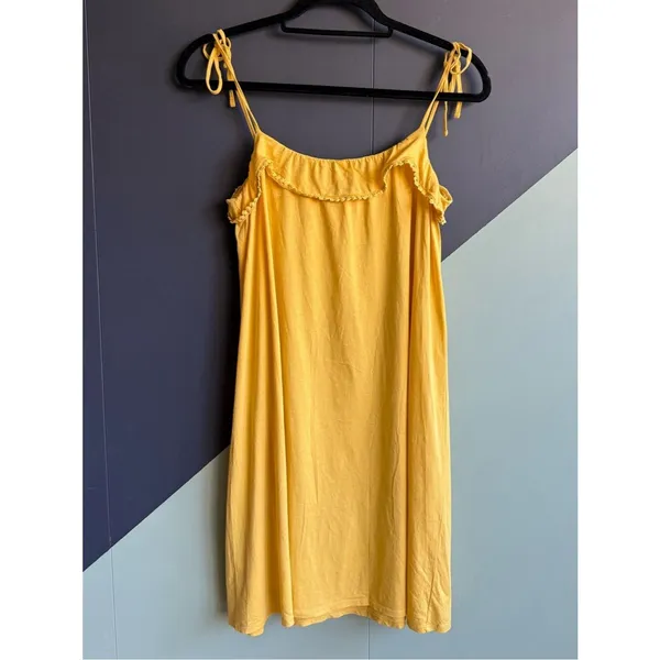 Sezane 100% Cotton Darcy Dress, Size S, Sunset Yellow, VGUC - Image 3