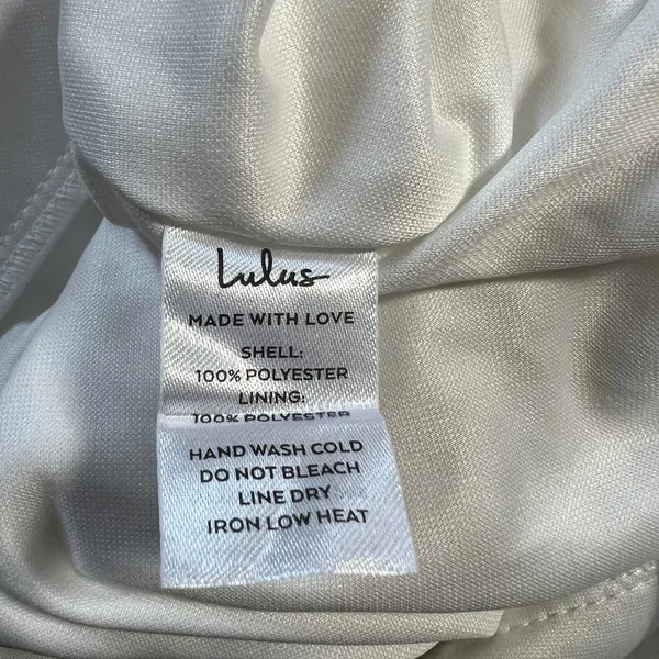 NEW Lulus Romantic Inspiration White Sleeveless Faux-Wrap Maxi Dress Size M - Image 10