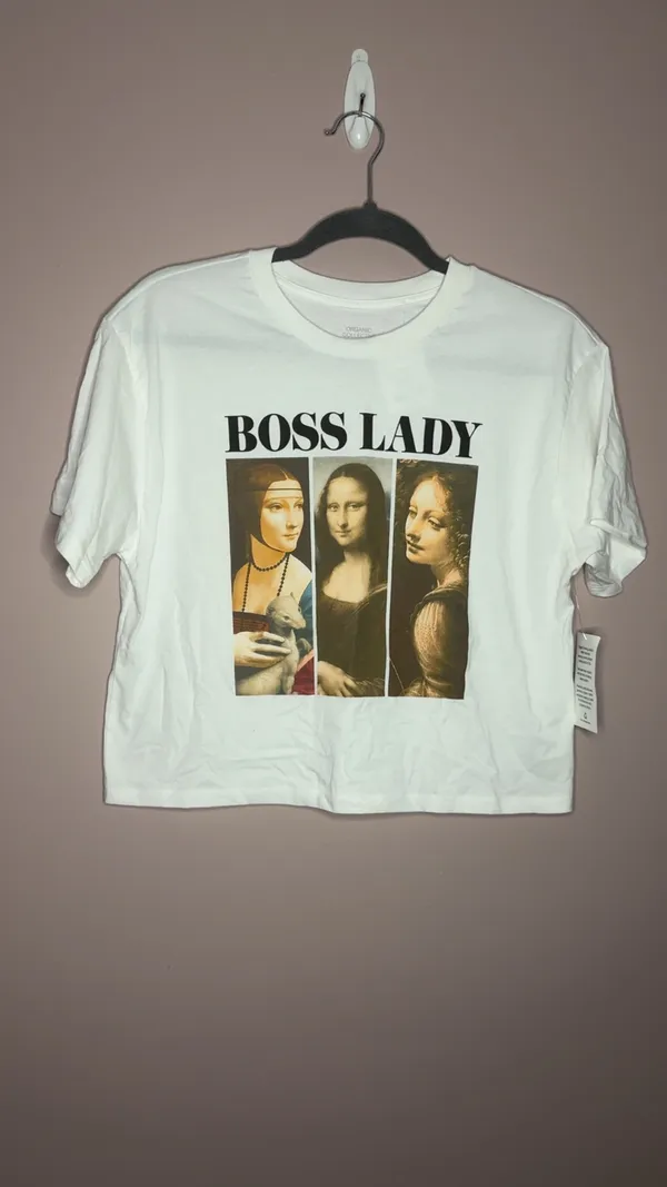 Organic Collective Boss Lady Cropped Tshirt - Image 2