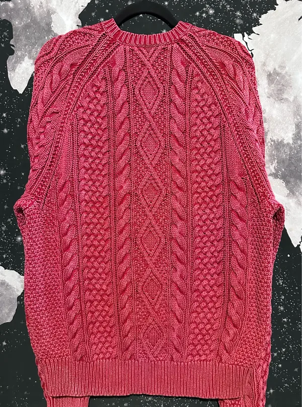 Polo Ralph Lauren Red Cable Knit Sweater - Image 5