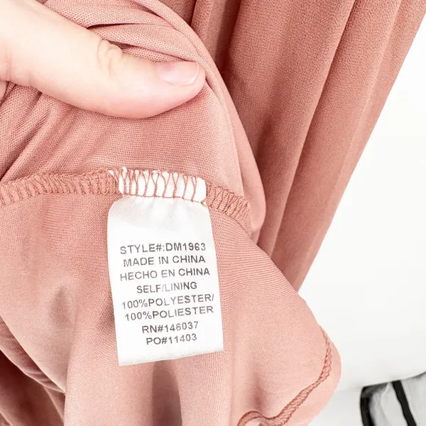 Baltic Born Womens Rosy Brown Kristina‎ Flutter Sleeve Bridesmaid Maxi Dress 2XL - Image 8