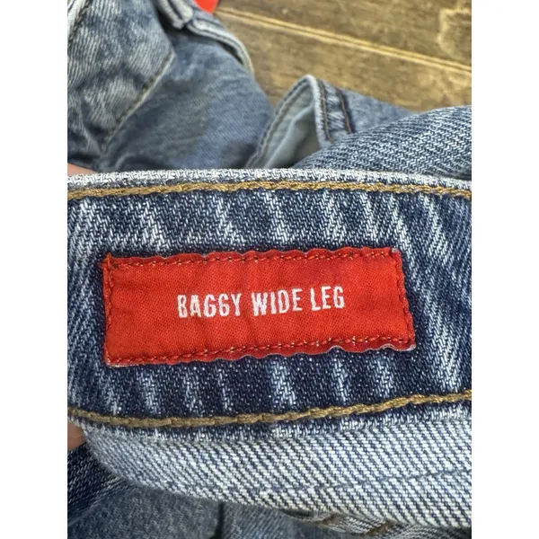 Lucky Brand Baggy Wide Leg Jeans Medium Wash Size 12 / 31 - Image 7