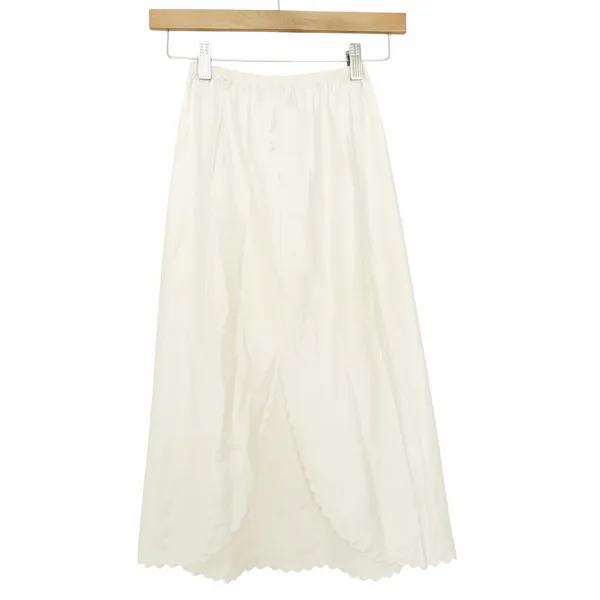 Vintage Pembrooke Ivory Slip Skirt Sz S - Image 4