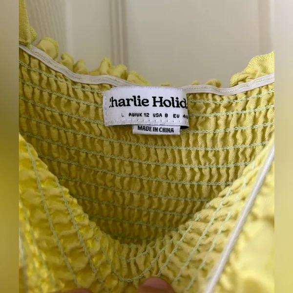 Charlie Holiday Tuscany Dress Chatreuse - Image 6