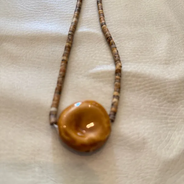 NWT Free People The Florist Choker Tan Caramel Brown - Image 6