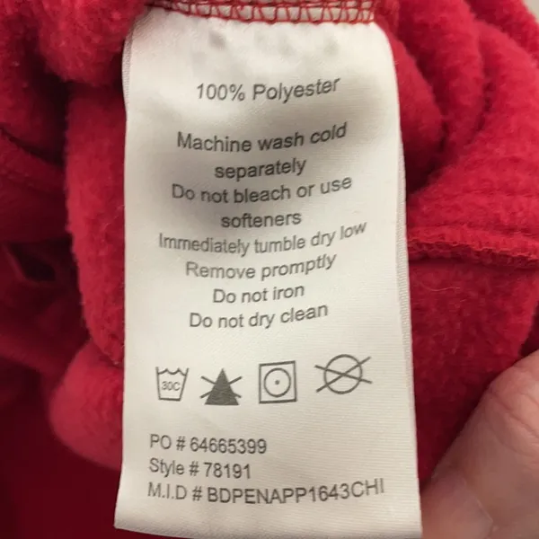 Core 375 Red Fleece Vest Medium - Image 5
