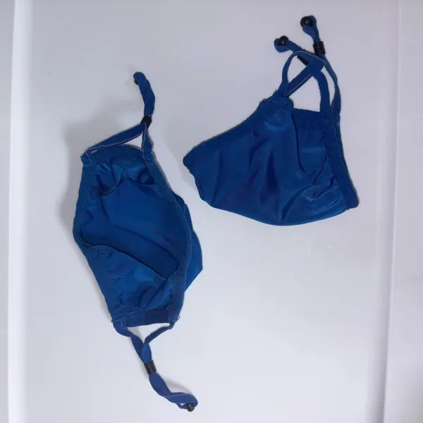 Blue Walmart Mask with Adjustable Straps - Image 2