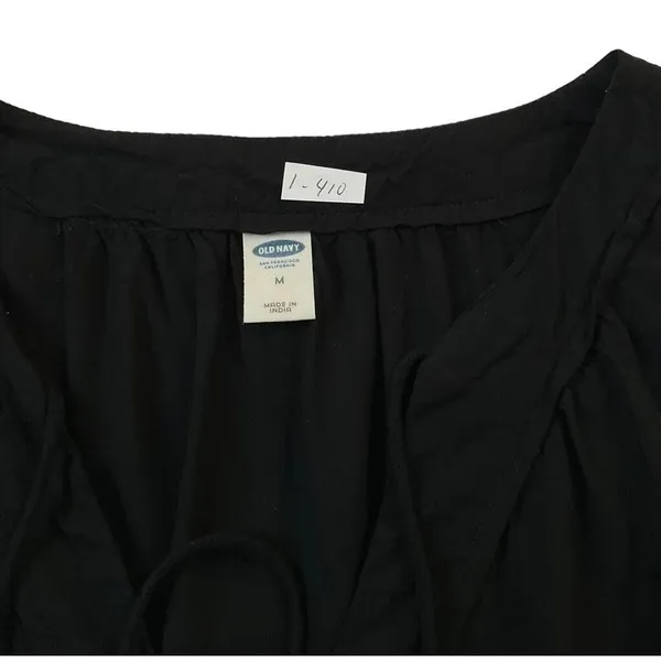 Old Navy Women Size Medium Summer Dress Sleeveless Black 1-410 - Image 4