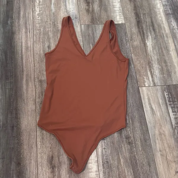 Abercrombie and Fitch Brown Bodysuit casualwear size Large - Image 3