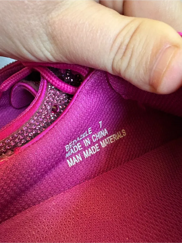 Hey Girl by Corkys Fuchsia Rhinestone Sneakers - Image 7