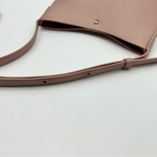 Samara Dusty Rose Crossbody Bag with Minimalist Clean Design Adjustable Strap - Image 10