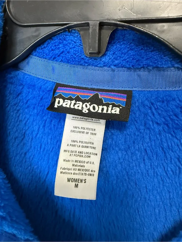 Patagonia Women’s Royal Blue Zip-Up Fleece Pullover - Image 3