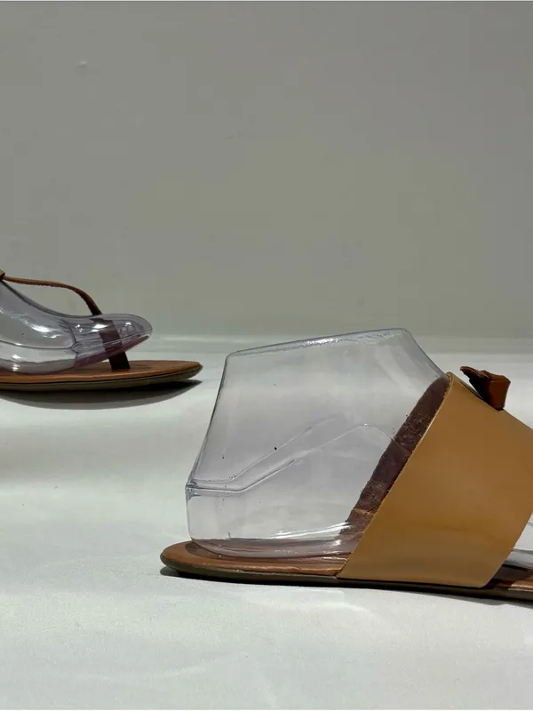 Chinese Laundry Cognac Toe-Loop Slide Sandals - Image 4